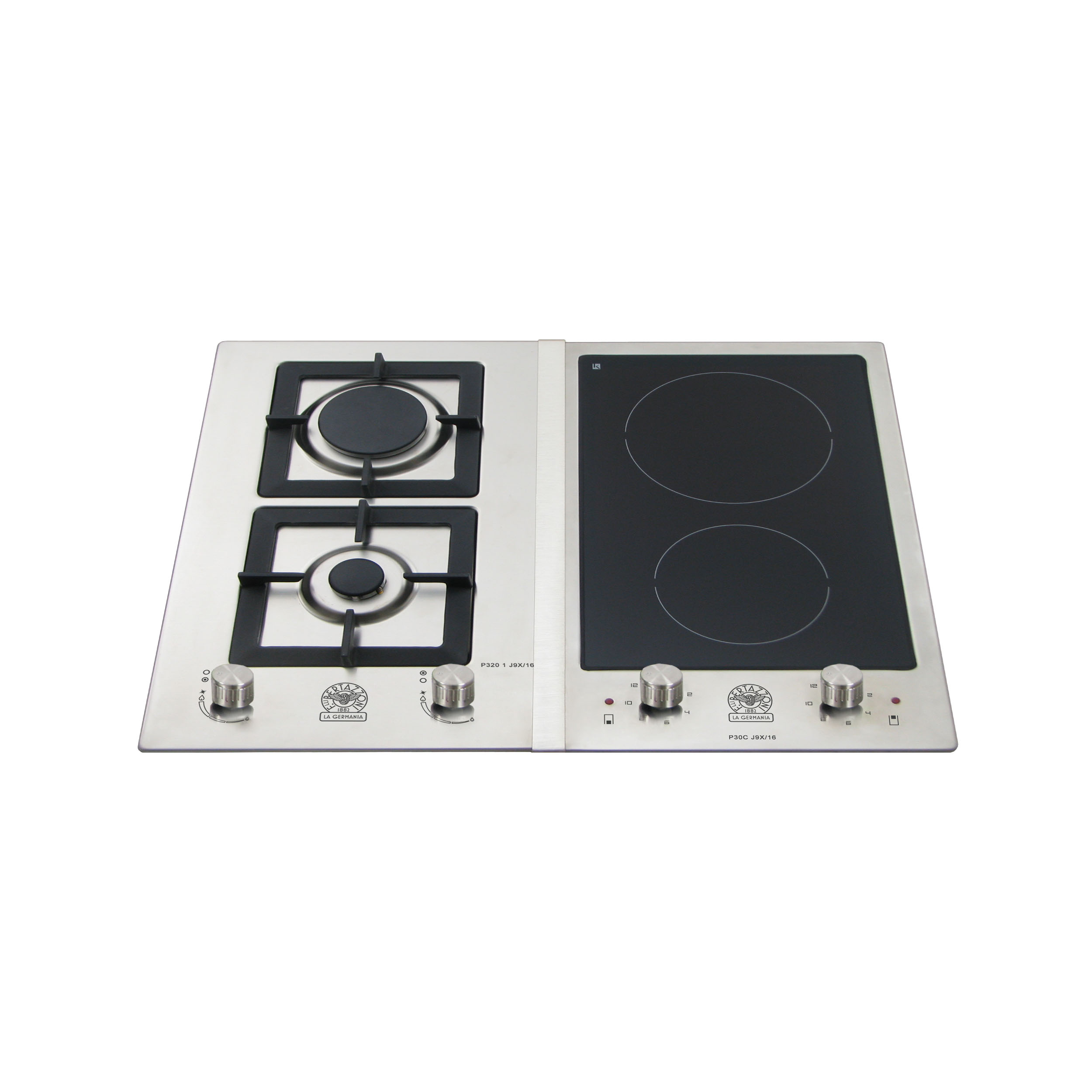 ΕΣΤΙΑ LA GERMANIA P632VLAGX (P33 20 LAG X + σύνδεσμος + P33 2V LAG X) | ΕΣΤΙΑ ΜΙΚΤΗΣ ΤΡΟΦΟΔΟΣΙΑΣ | 2 ΚΕΡΑΜΙΚΕΣ + 2 ΑΕΡΙΟΥ